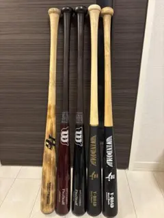 値下げなし。硬式木製バット5本セット