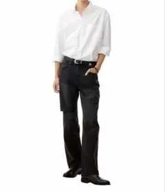 極美品 MINEDENIM S.Slim STR BUS ブラックデニムパンツ - メルカリ