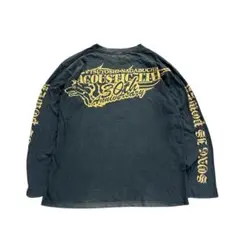 7BS3 長渕剛　30周年記念Tシャツ　長袖プリントカットソー　グリーン　古着