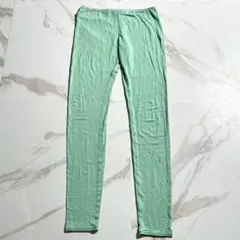 ISSEY MIYAKE Mint Rayon Leggings Green 2