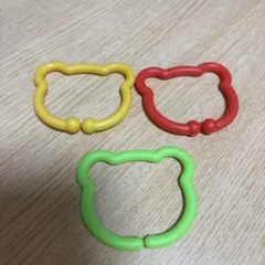 【3個セット】しまじろう　ベビートイリング　カラビナ　こどもちゃれんじbaby