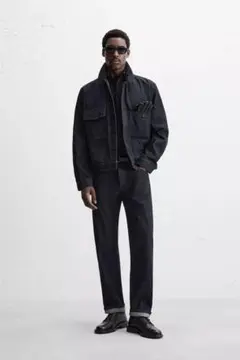 ZARA新品セルビッジデニムシャツジャケット