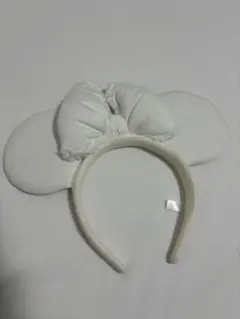 ディズニー カチューシャ デニム 白