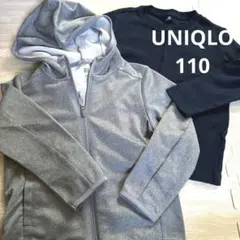 UNIQLO まとめ　110/UVパーカー　ロンT 長袖Tシャツ