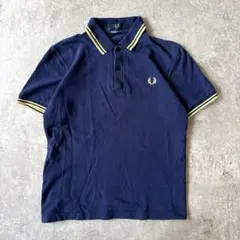 FRED PERRY M12 ポロシャツ ネイビー サイズ36 英国製 鹿の子
