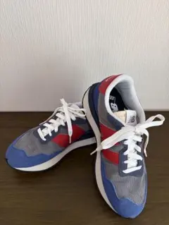 New Balance 237 スニーカー グレー/レッド/ブルー24.5㎝