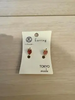 いちご イヤリング ノンアレルギー 金属アレルギー対応 可愛い オシャレ
