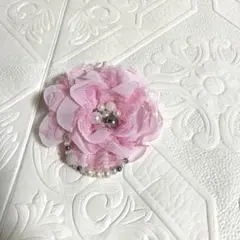 398 ハンドメイド コサージュ パール ビーズ　卒業式　卒園式　入学式
