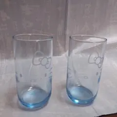 【非売品！】ハローキティ　ローソンオリジナルガラスタンブラー2個セット