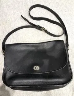 オールドコーチCOACH ショルダーバッグ レザー ブラックのサムネイル