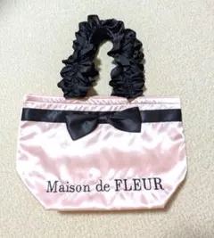 Maison de FLEUR フリルハンドル トートバッグ ピンクのサムネイル