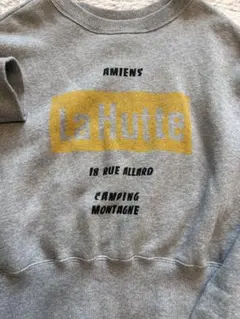La Hutte グレー クロップドスウェット