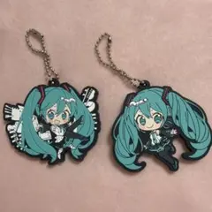 初音ミク ラバーキーホルダー 2個セット