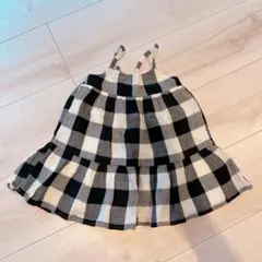 ベビーギャップ　コットン　キャミワンピース　ギンガムチェック(サイズ80)