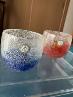 未使用❤️琉球ガラス　RGC ハンドメイド　2個セット