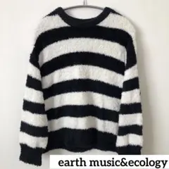 earth music&ecology ボーダー　ニット