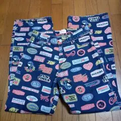 ロデオクラウンズ プリントデニムパンツ М　美品　ロデオクラウンズ
