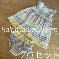 ラルフローレン 85cm ワンピース トップス インナーパンツ付き パステルのサムネイル