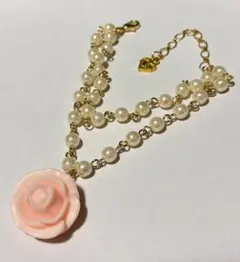 1928 バラ パール モチーフ ネックレス | Mercari