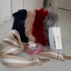 リリーブラウン　ファーバッグ