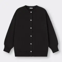 ブラックニットカーディガン Mサイズ