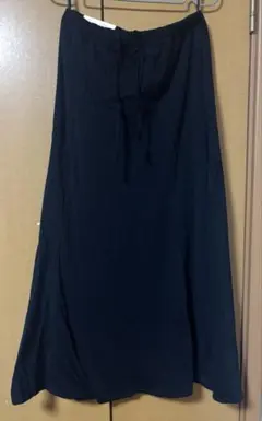 【試着程度】UNIQLO フレアロングスカート L ブラック