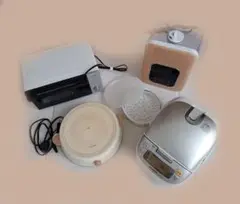 生活家電まとめ売り IH炊飯器 卓上IHヒーター 加湿器 オーブントースター