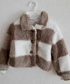 【SHEIN】キッズアウター　チェック柄　5Y 94-110cm