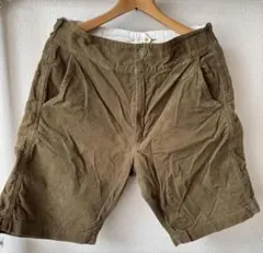 【another 20th century】カーキ コーデュロイ ショートパンツ