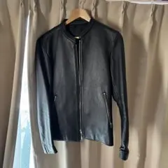 LIDNM ブラックレザージャケット 値下げ⭕️ LIDNM（リドム）の「French Pilot Leather Jacket（ブルゾン）」 - WEAR