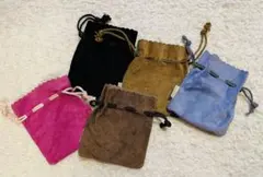 本革　巾着袋 5色セット