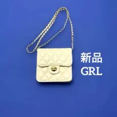 新品　GRL★キルティング チェーンショルダーバッグ ホワイトベージュのサムネイル