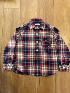 Double.B ミキハウス　長袖シャツ　120cm チェック柄