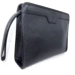 ✨美品✨バーバリーズ セカンドバッグ クラッチ レザー 黒 ノバチェック メンズ
