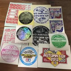 タミヤ ミニ四駆 イベント限定記念ステッカー 12枚セット　7/24②のサムネイル