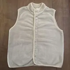 無印良品 ベスト ベージュ グレー 140 着る毛布