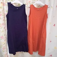 UNIQLO ノースリーブワンピース 140サイズ 2点セット