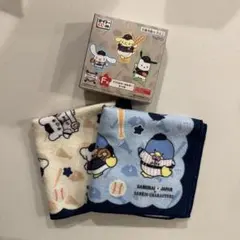 サンリオ サムライジャパン 一番くじ タオル2枚 アクリルキーホルダーセット