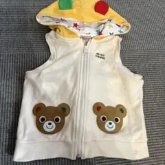 ほぼ未使用　ミキハウス　プッチー　ベスト　100cm