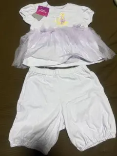 ディズニー プリンセス ラプンツェル 半袖シャツ 半ズボン 100