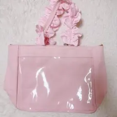 ザッカマート　A4多機能2WAYハンドルフリルトートバッグ　キャンディーピンク