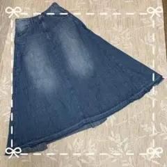 【16日までの価格】デニムフレアマキシスカート