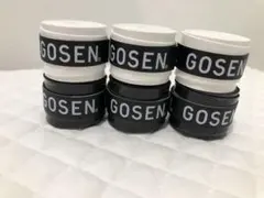 GOSEN グリップテープ 6個★白黒 迅速発送 ✳︎ゴーセンマイバチ6