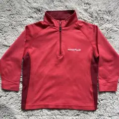 mont-bell 赤 クール ロングスリーブジップシャツ