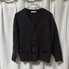 カーディガン ウール vネック