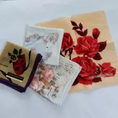 ブランドハンカチ4枚セット