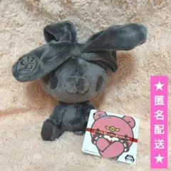 チャックスGP 汎用うさぎ ぬいぐるみマスコット ベージュカラー 黒