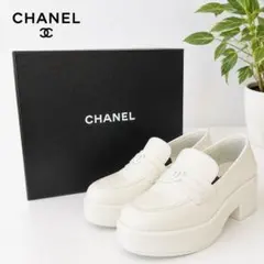 極美品‼︎◆CHANEL◆ココマーク/ローファー/厚底/シャネル/箱有り/38のサムネイル