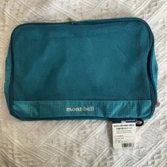 【新品未使用】mont-bell メッシュケース M ターコイズ 収納ポーチ