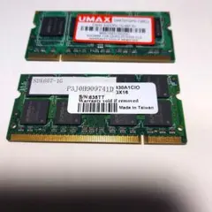 UMAX DDR3 ノートPC用メモリ 4GB 2枚セット - メルカリ